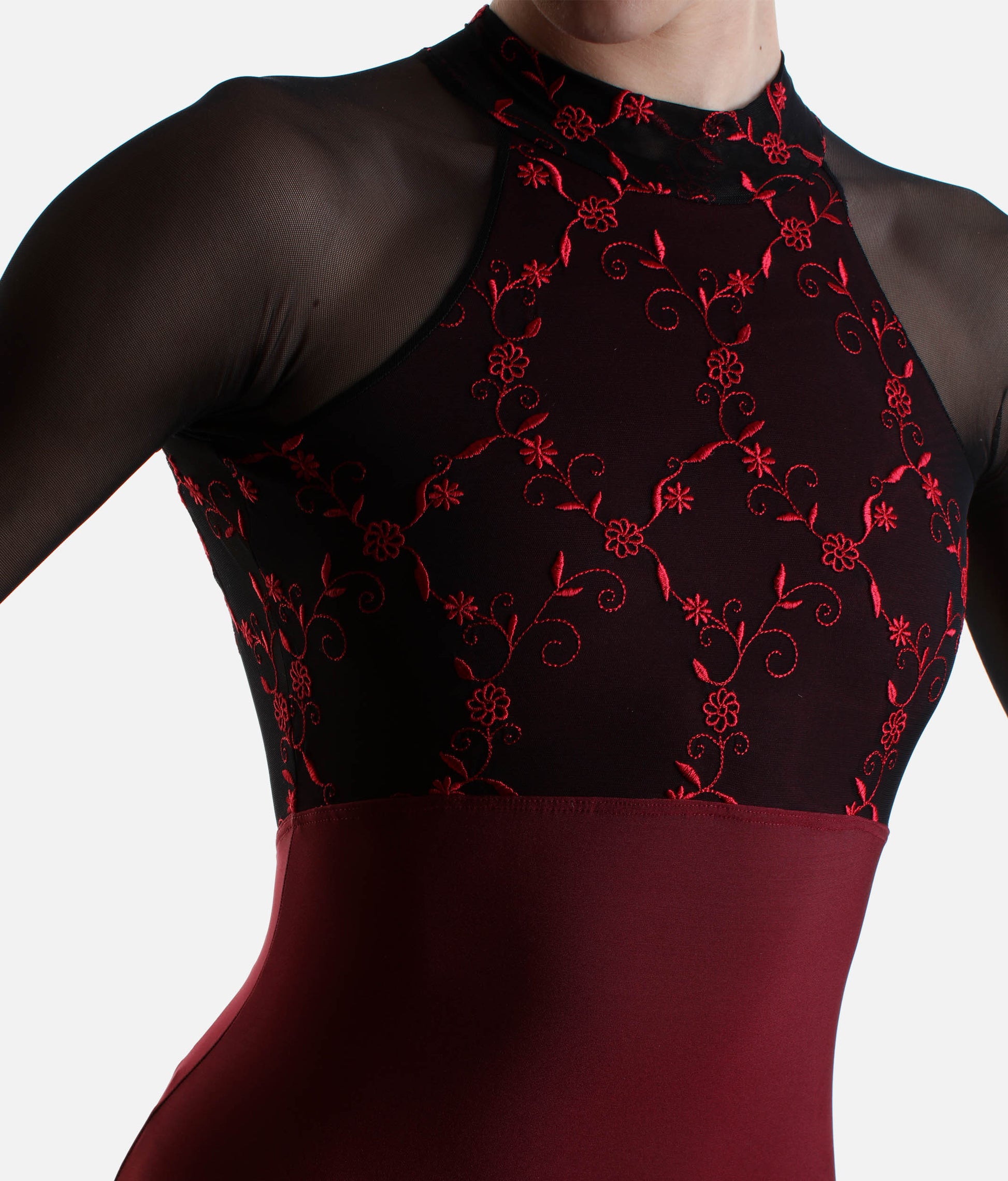 Professional Ballet Leotard with Elegant Open Back - SELENE CL Elisir