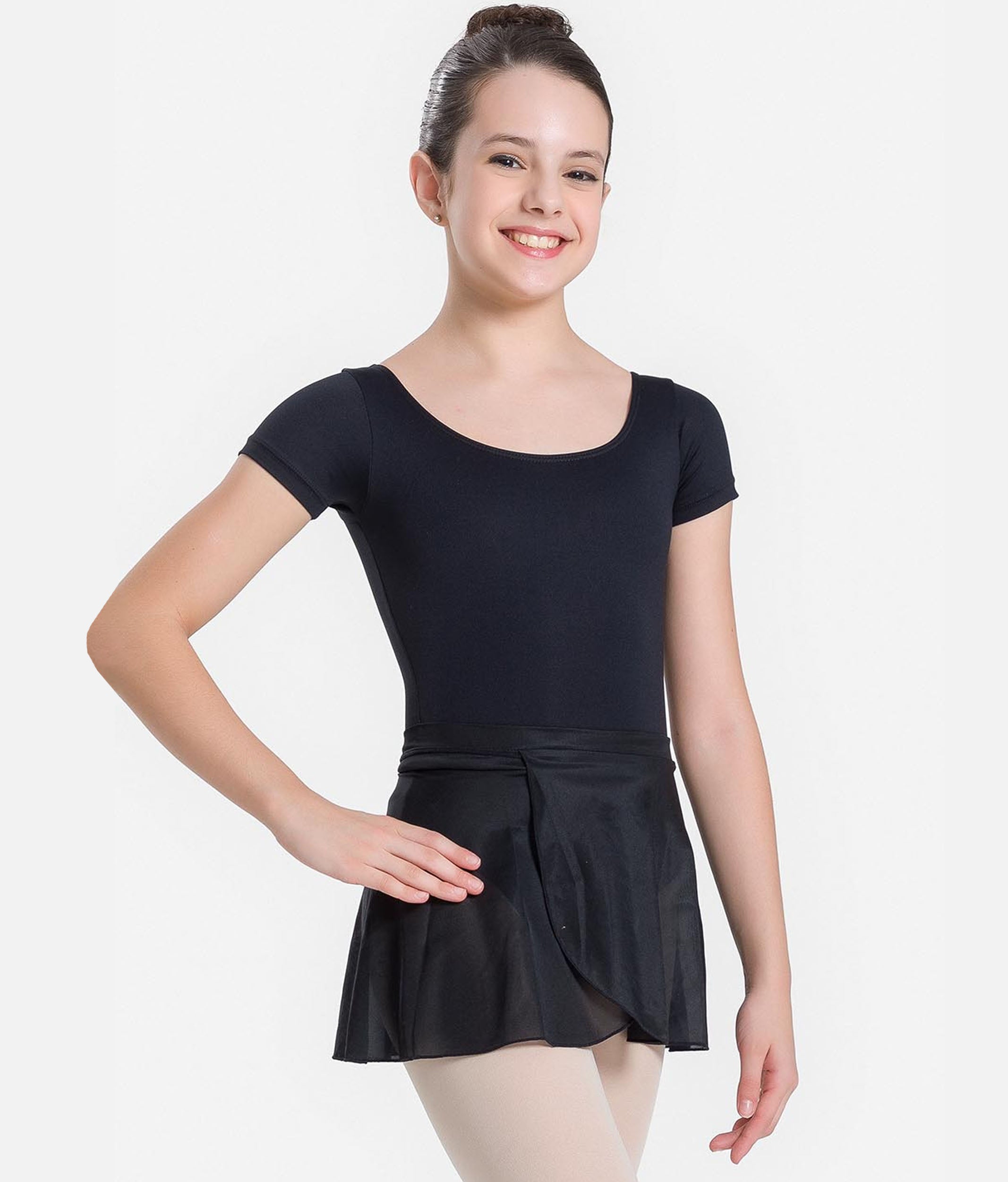 Toulon Girls’ Wrap Ballet Skirt, Comfortable & Secure Fit - SL65
