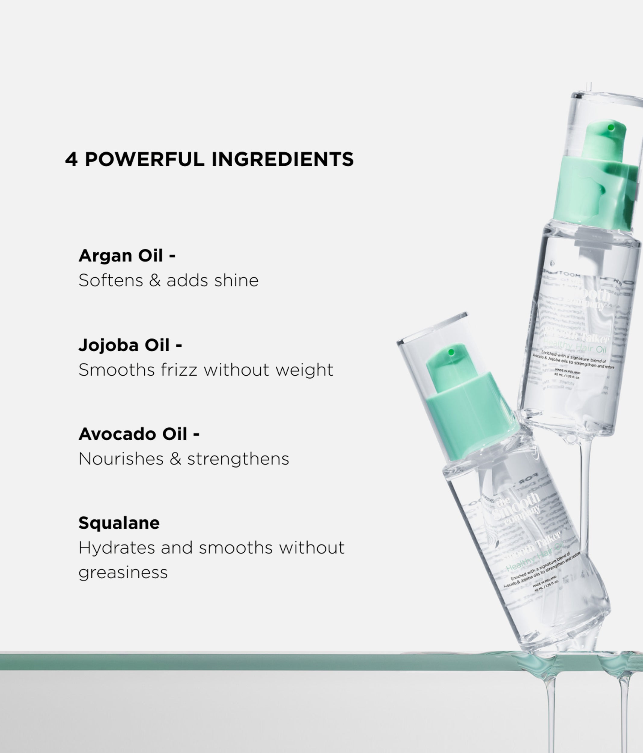SMOOTH TALKER Healthy Hair Oil 40ml, Lightweight Shine & Frizz Control