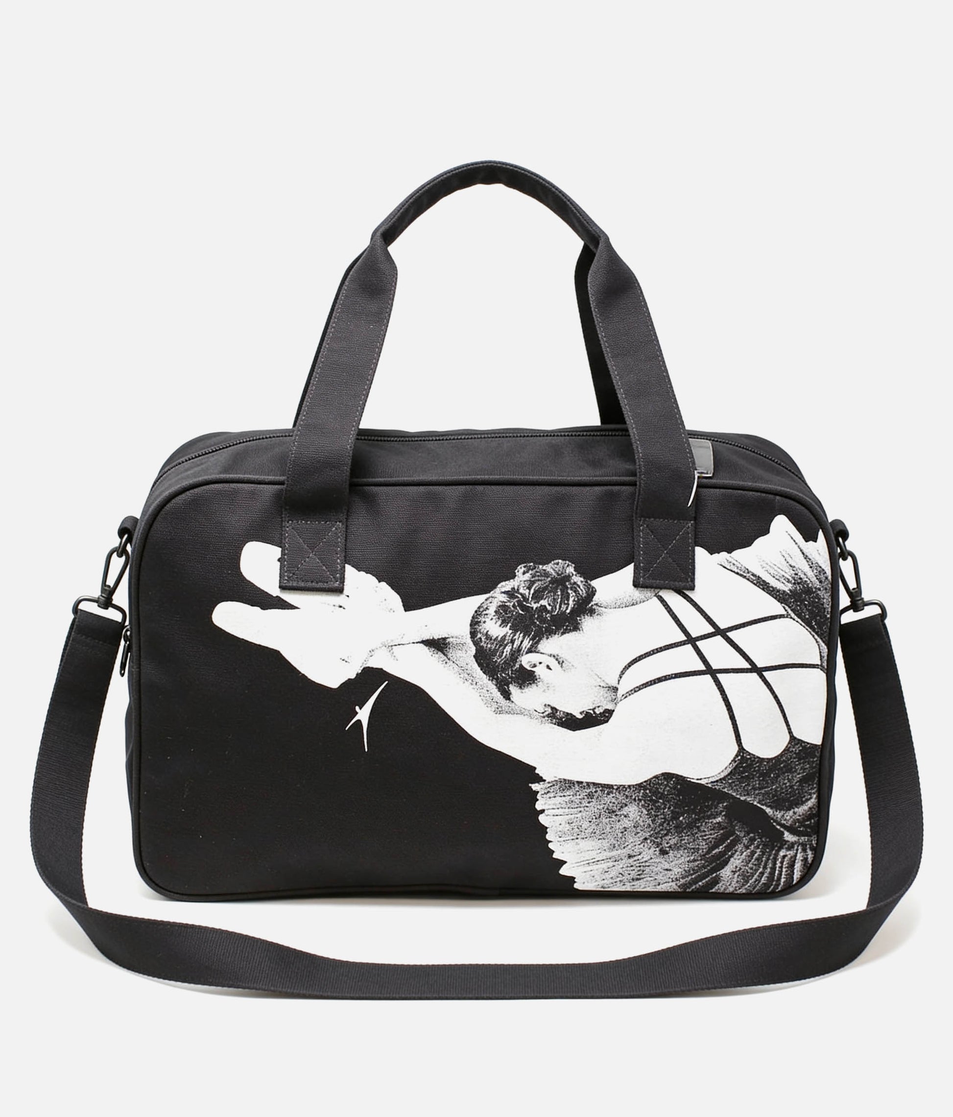 BG568 - Canvas Holdall, Ballet Print Bag with Zip Closure