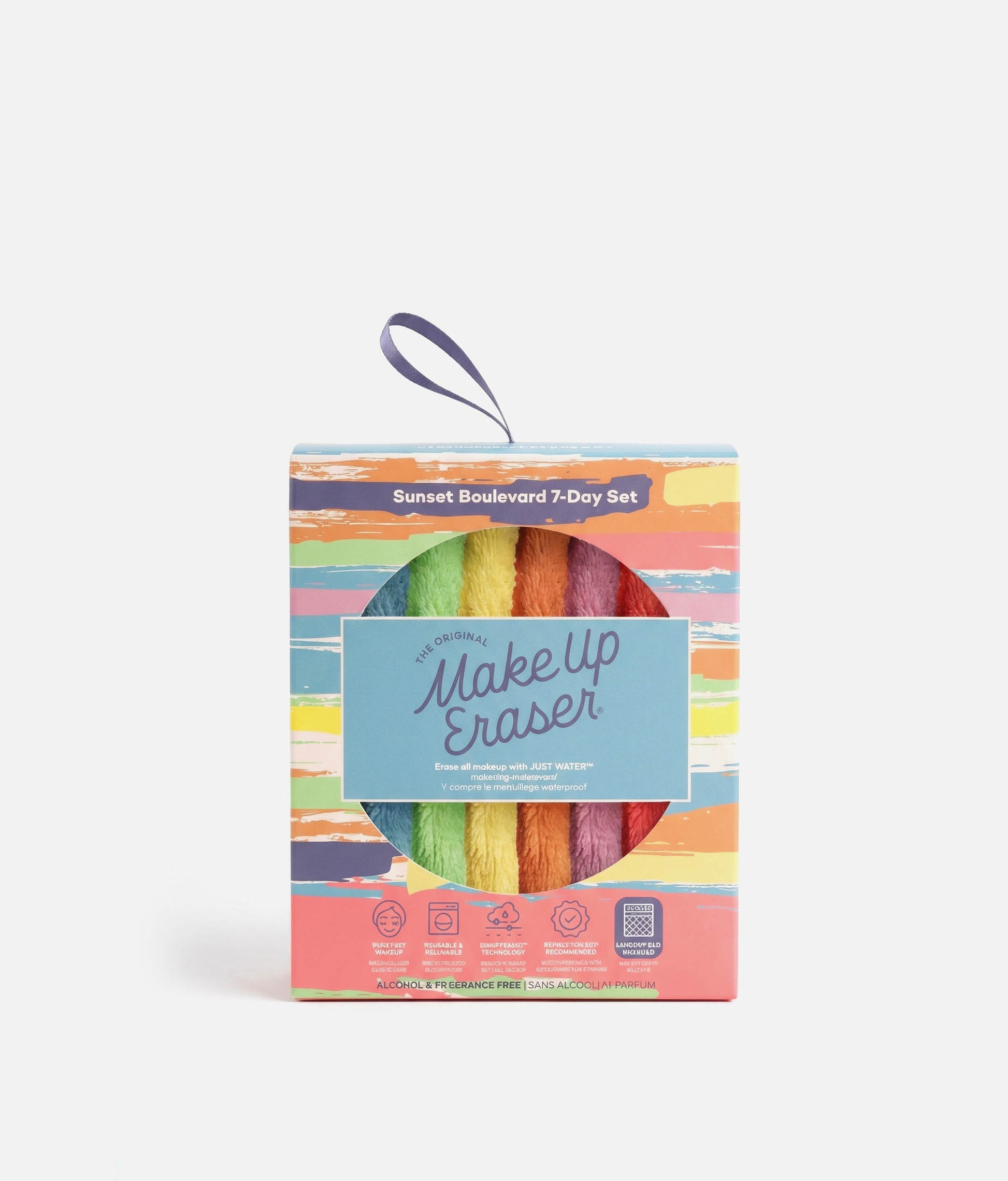 Sunset Boulevard MakeUp Eraser 7-Day Set with Laundry Bag