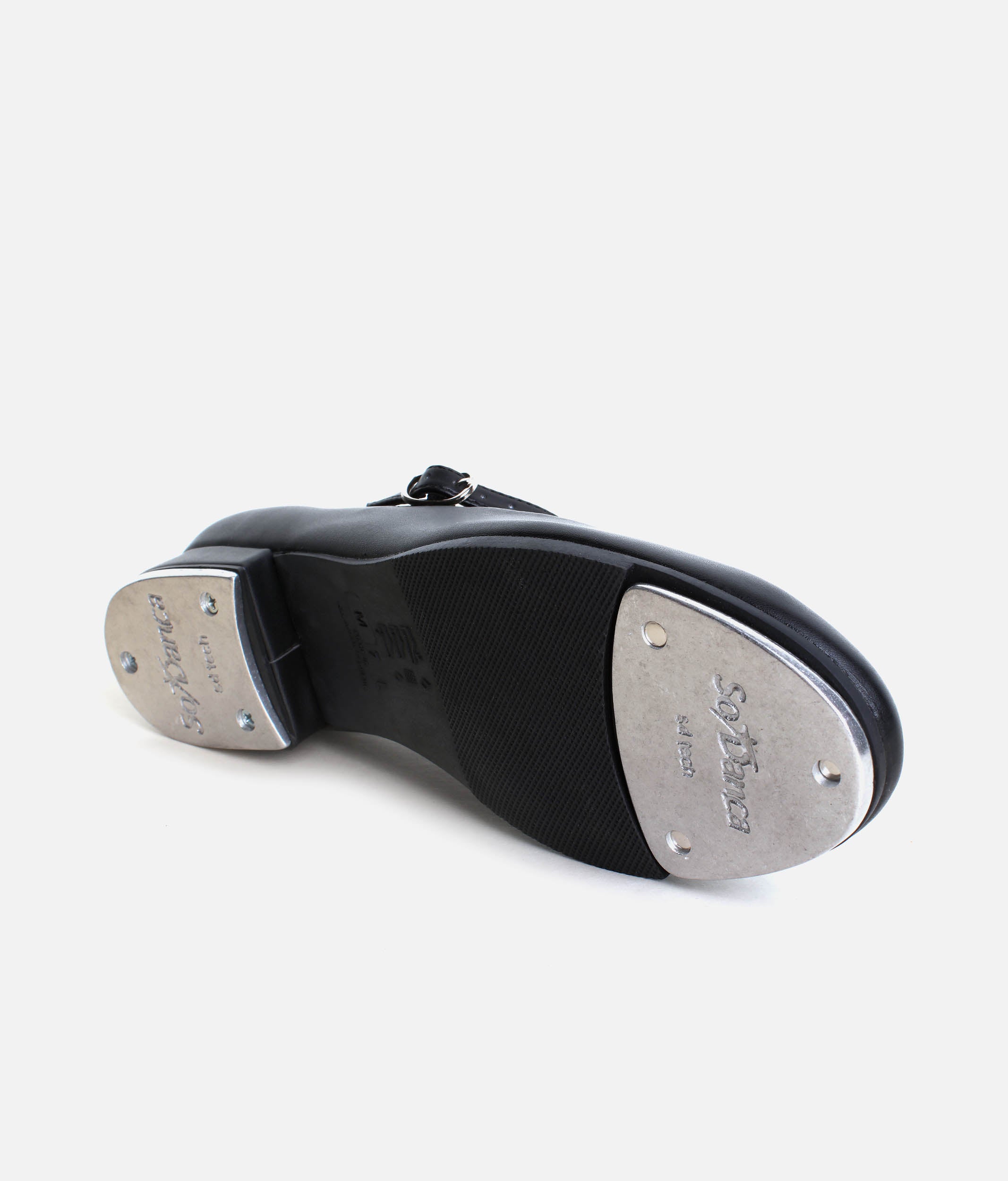 TA07 - Beginner Tap Shoes with Buckle, Vegan Leather, Cushioned Insole, Full Rubber Sole