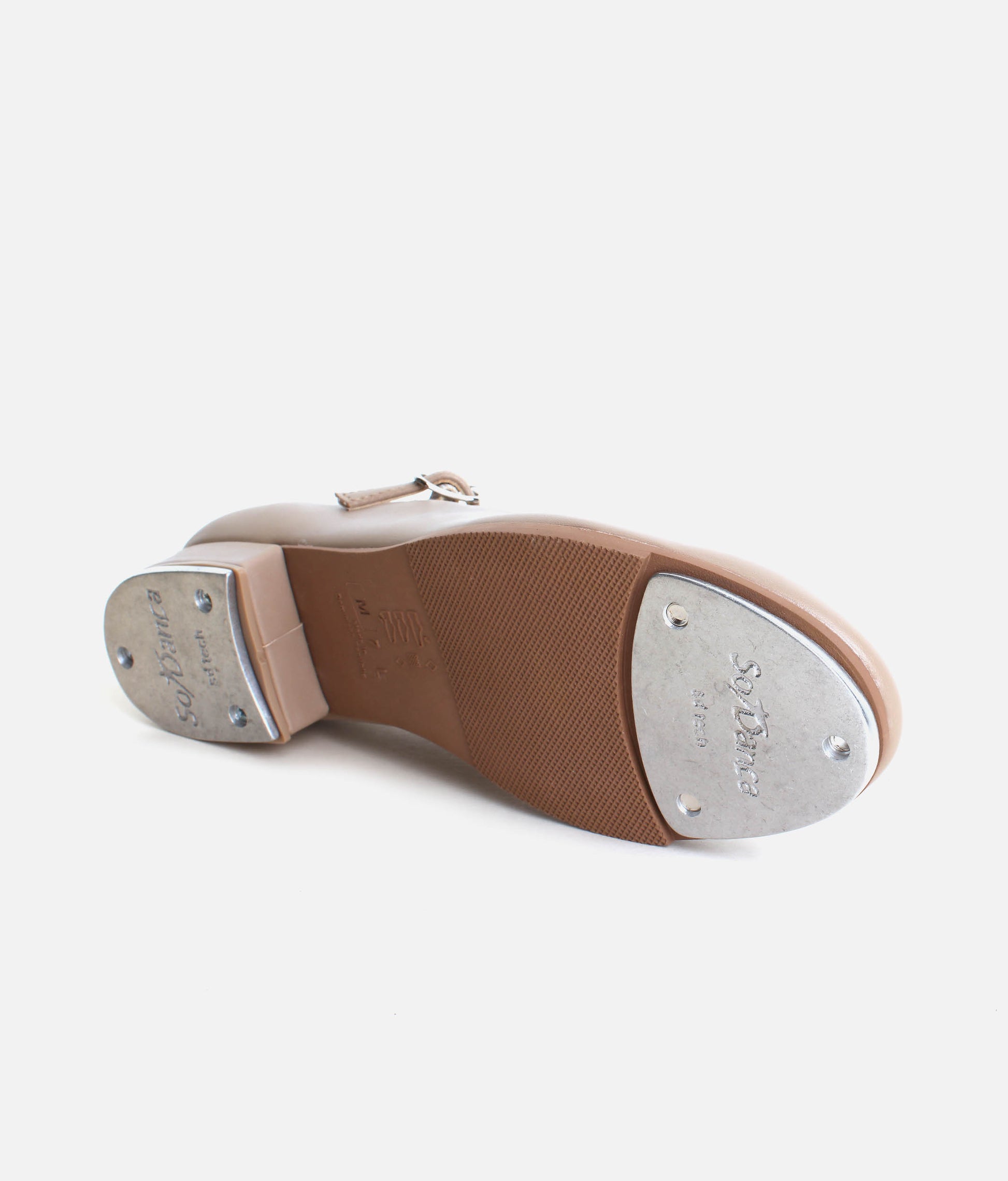 TA07 - Beginner Tap Shoes with Buckle, Vegan Leather, Cushioned Insole, Full Rubber Sole