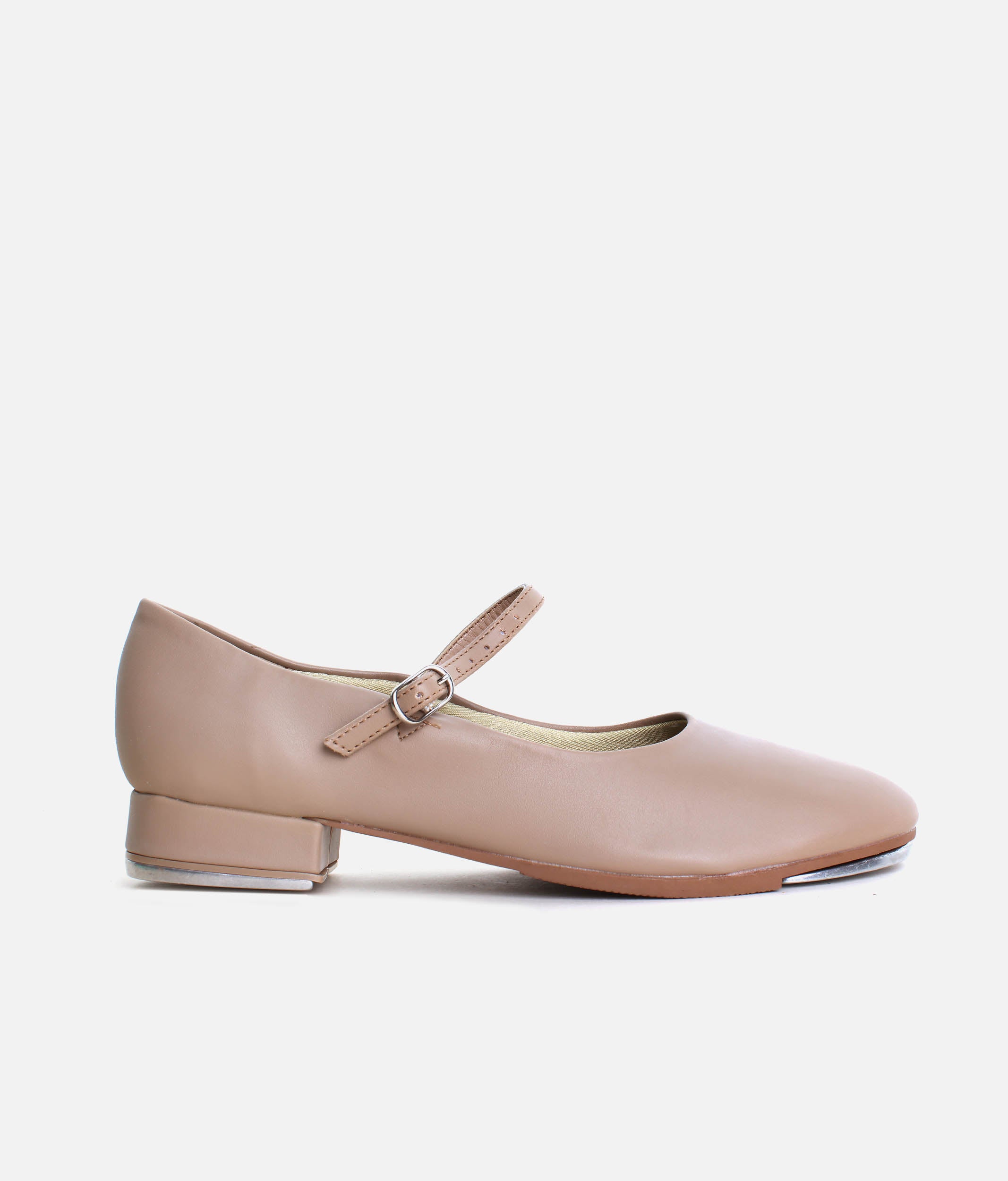 TA07 - Beginner Tap Shoes with Buckle, Vegan Leather, Cushioned Insole, Full Rubber Sole