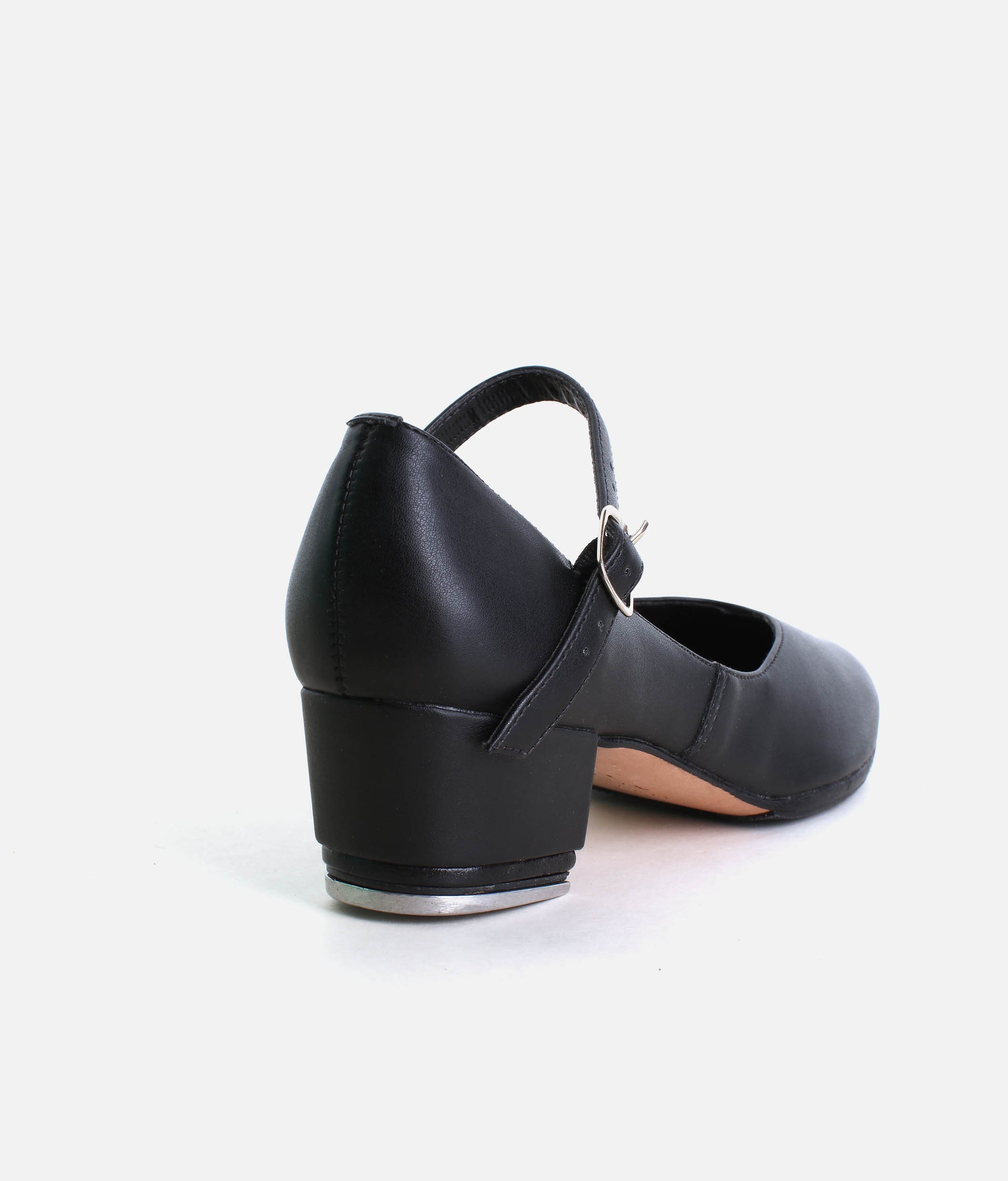 TA44 - Low Heel Tap Shoes, Classic Style with Buckled Strap, Comfort Lining