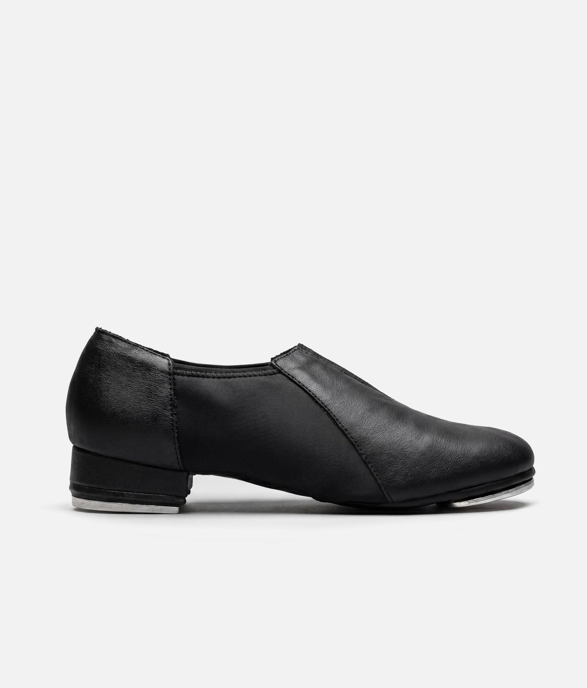 TA52 - Ultra-Flexi Tap Dance Shoes, Leather Slip-On with Hard Toe Box