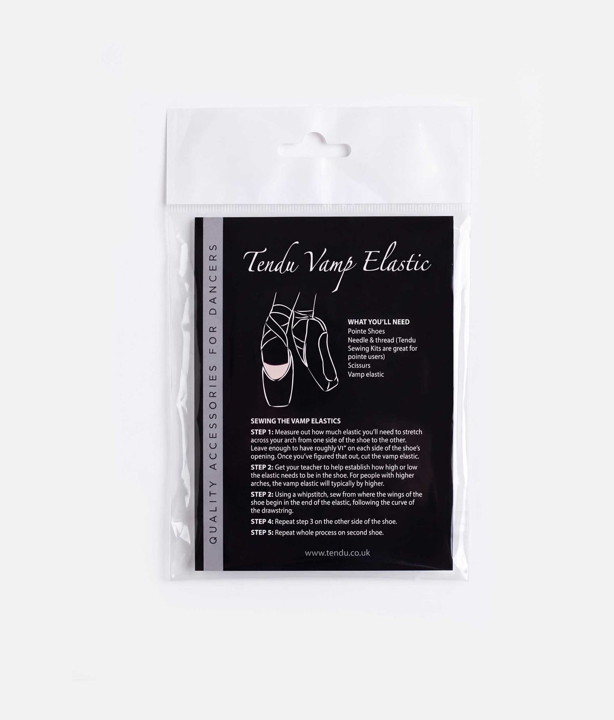 Tendu Vamp Elastic for Pointe Shoes
