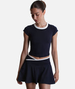 HOURGLASS TWIRL SKORT - Crisscross High-waisted Design with Built-in Shorts