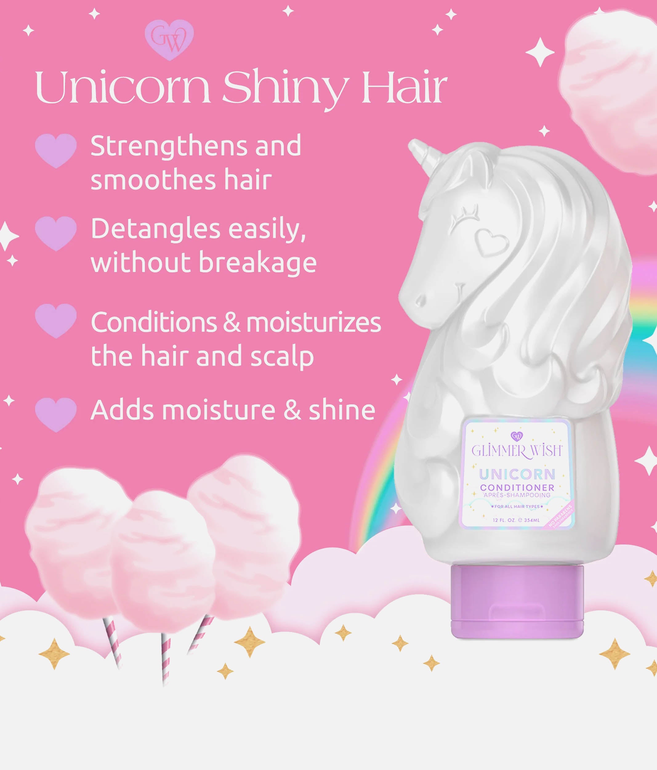 Unicorn Kids Conditioner with  Moisturizing & Strengthening Formula