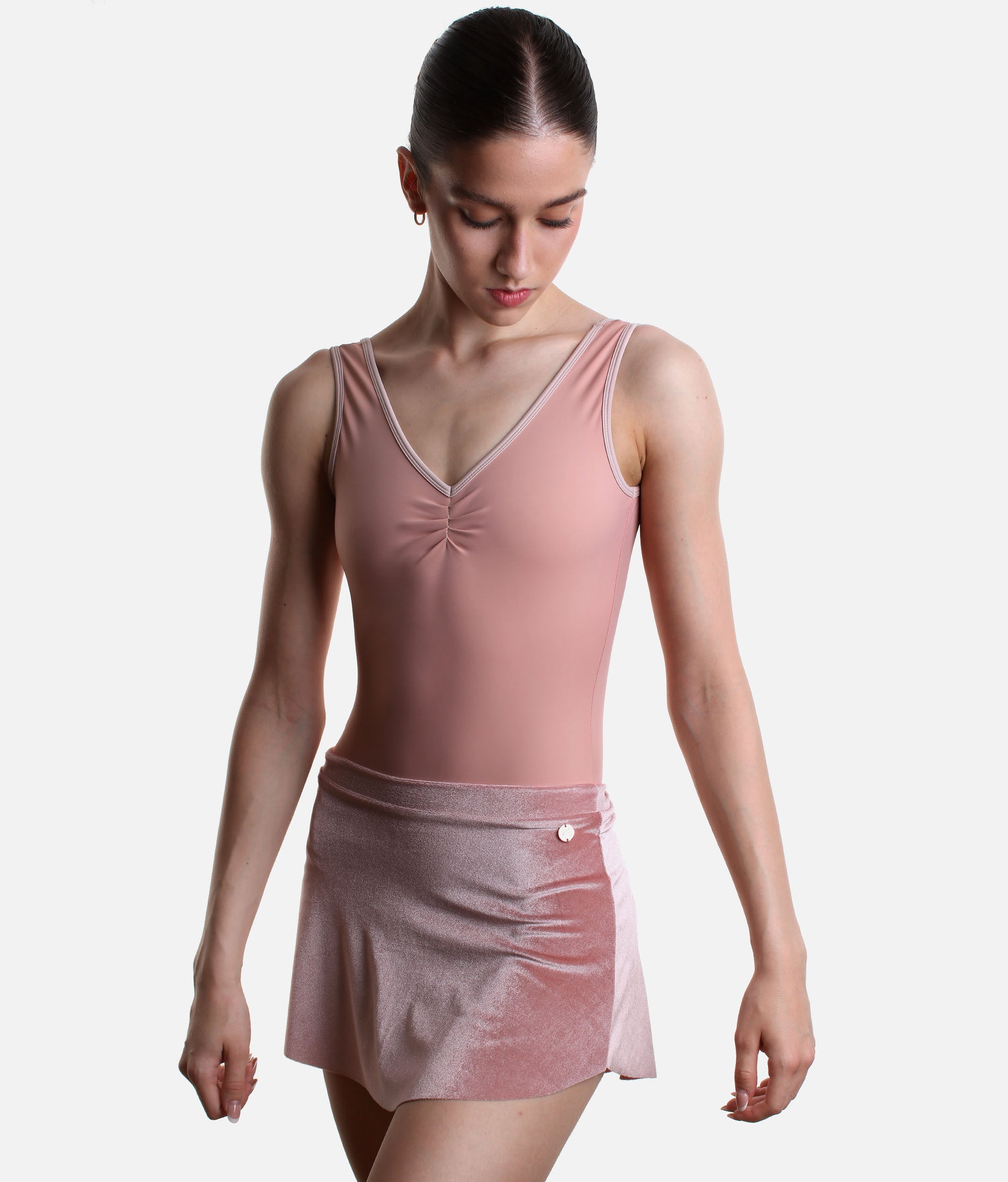 Short Velvet Ballet Skirt, Comfortable Pull-On Dance Skirt - VELA