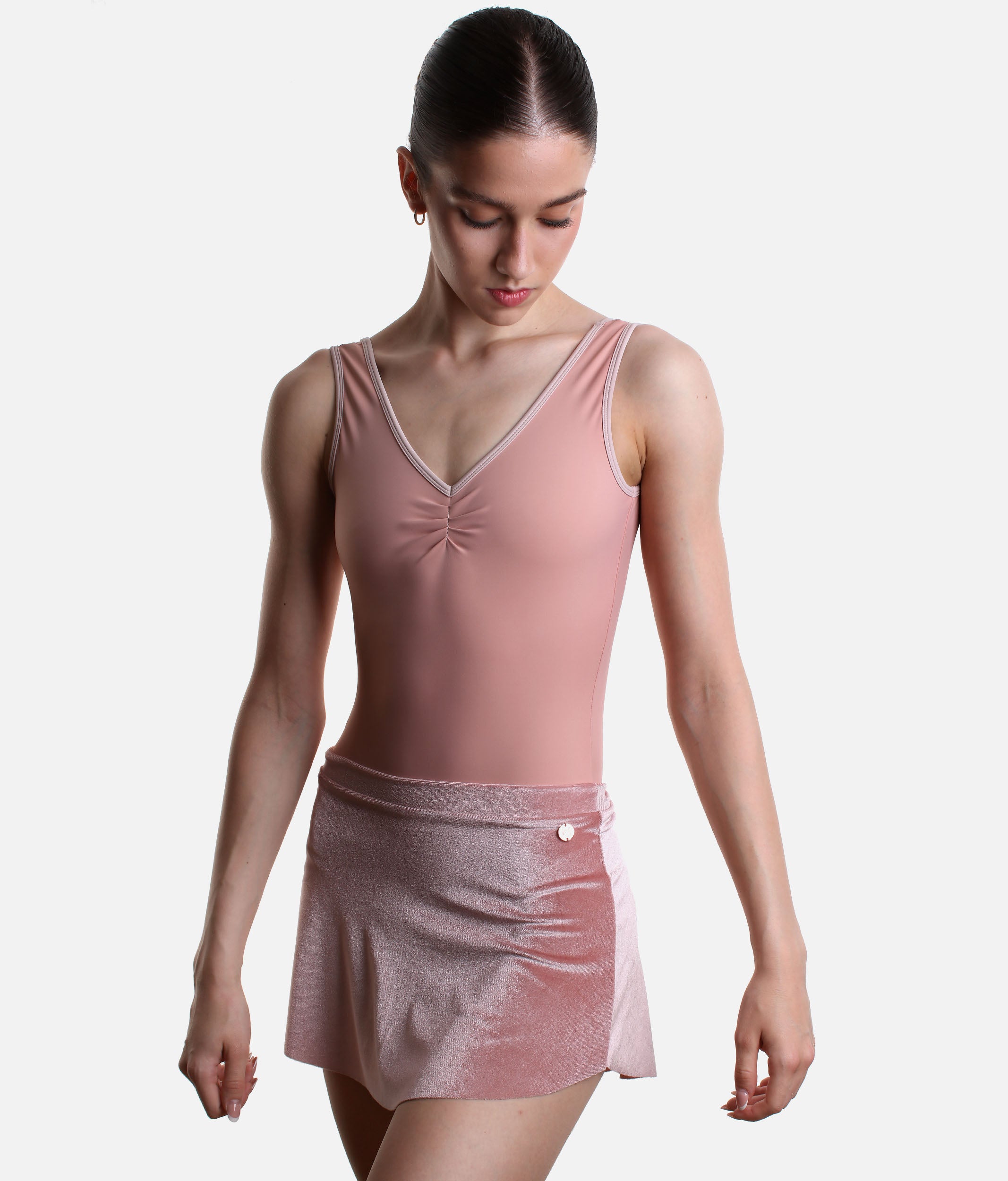 Short Velvet Ballet Skirt, Comfortable Pull-On Dance Skirt - VELA