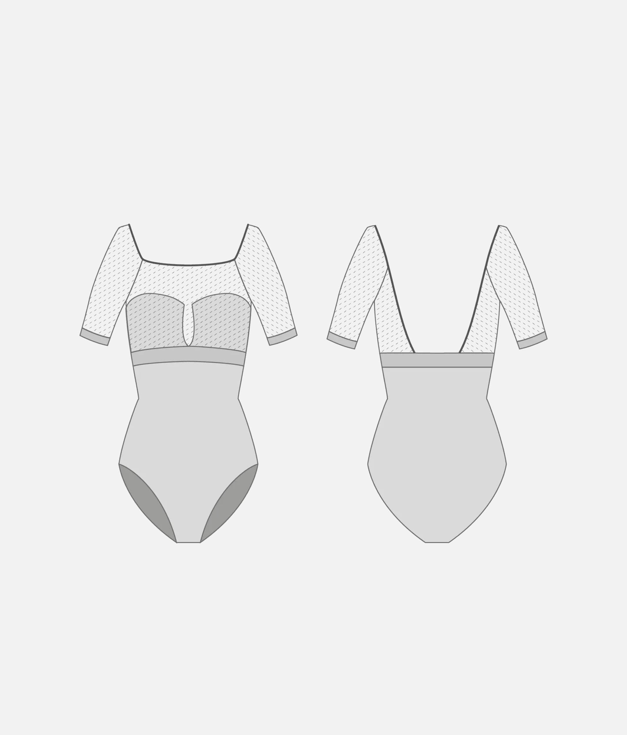 DellaLo Milano Vittoria GL Scotland Professional Ballet Leotard