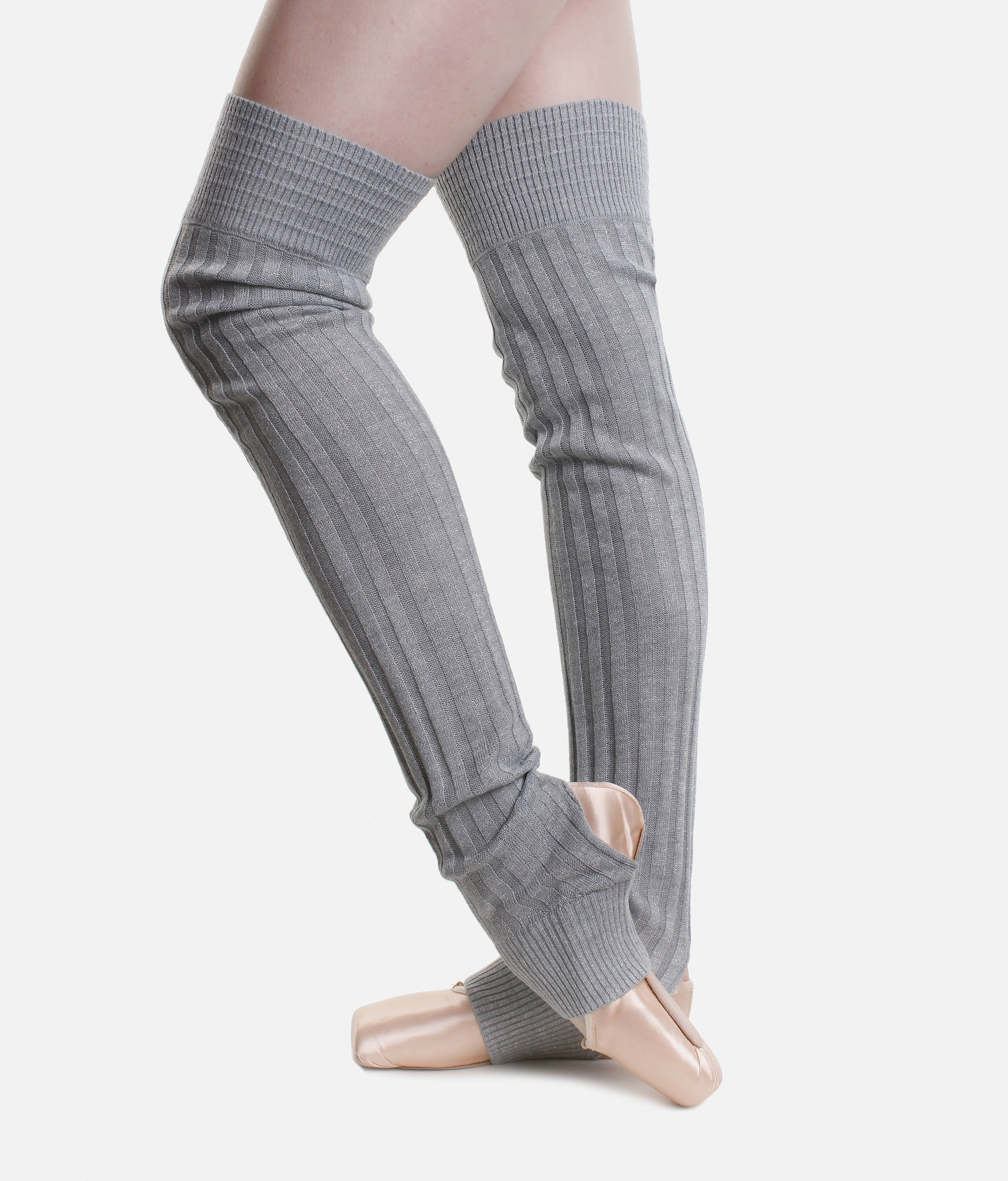 Women Knitted Long Stirrup Socks Over Knee Thigh High Yoga Leggings Leg  Warmer