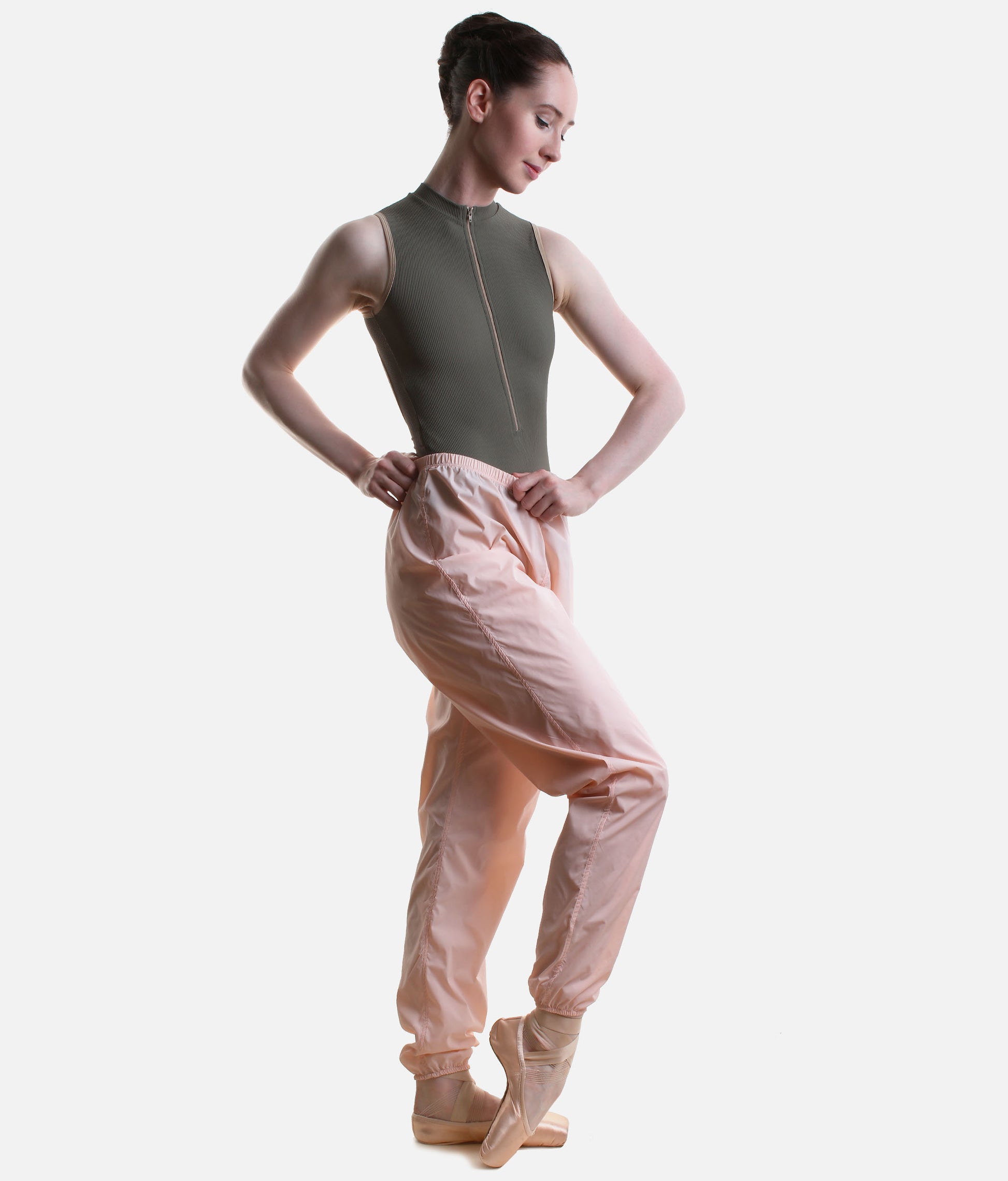 Rose Pink Ballet WARM-UP PANTS, Lightweight Dance Training Trousers