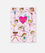 Ballerina Theme Writing Set, 30 Sheets, 20 Envelopes & Stickers - WS54