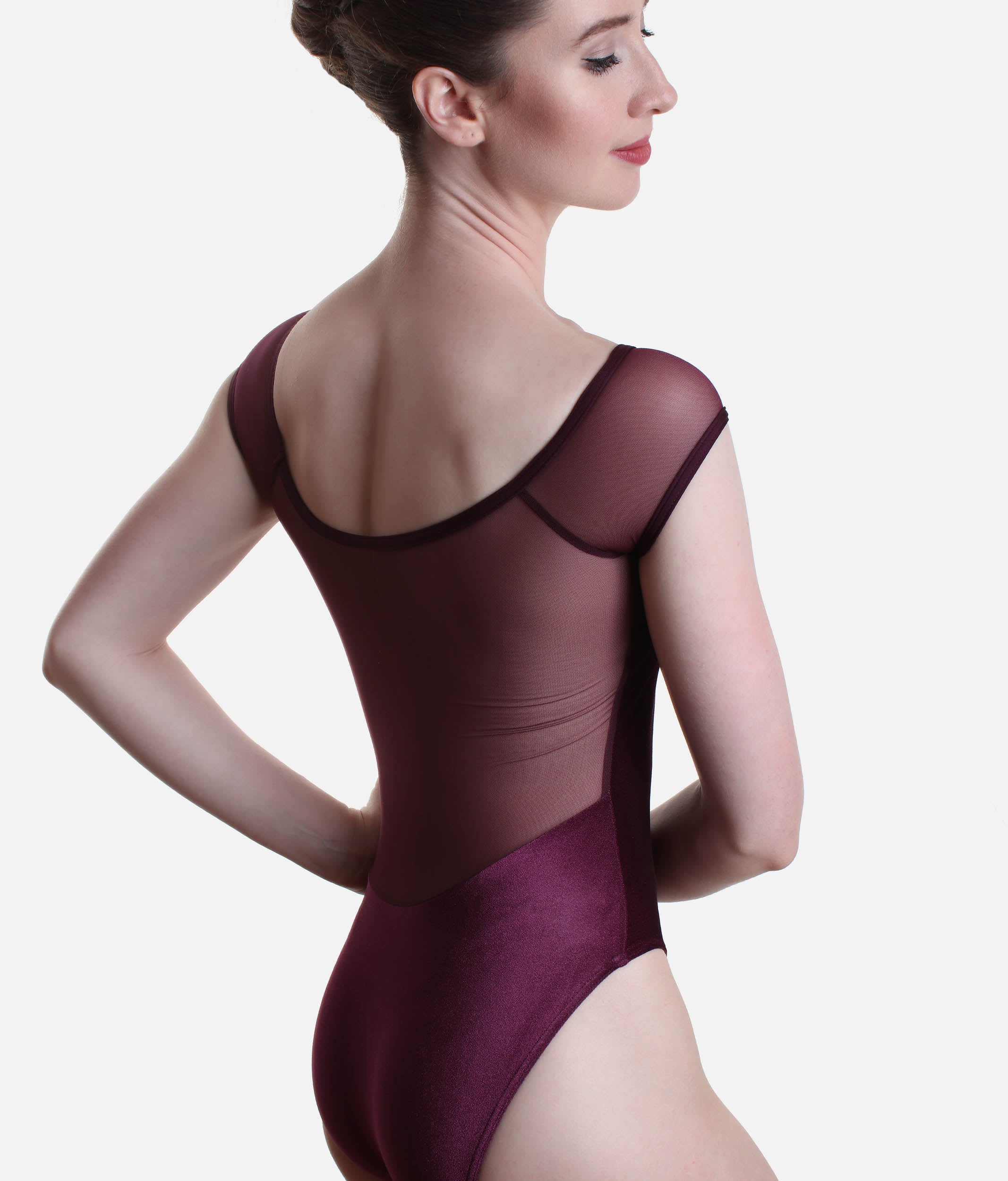 Mesh Sleeves Dance Leotard - NINA