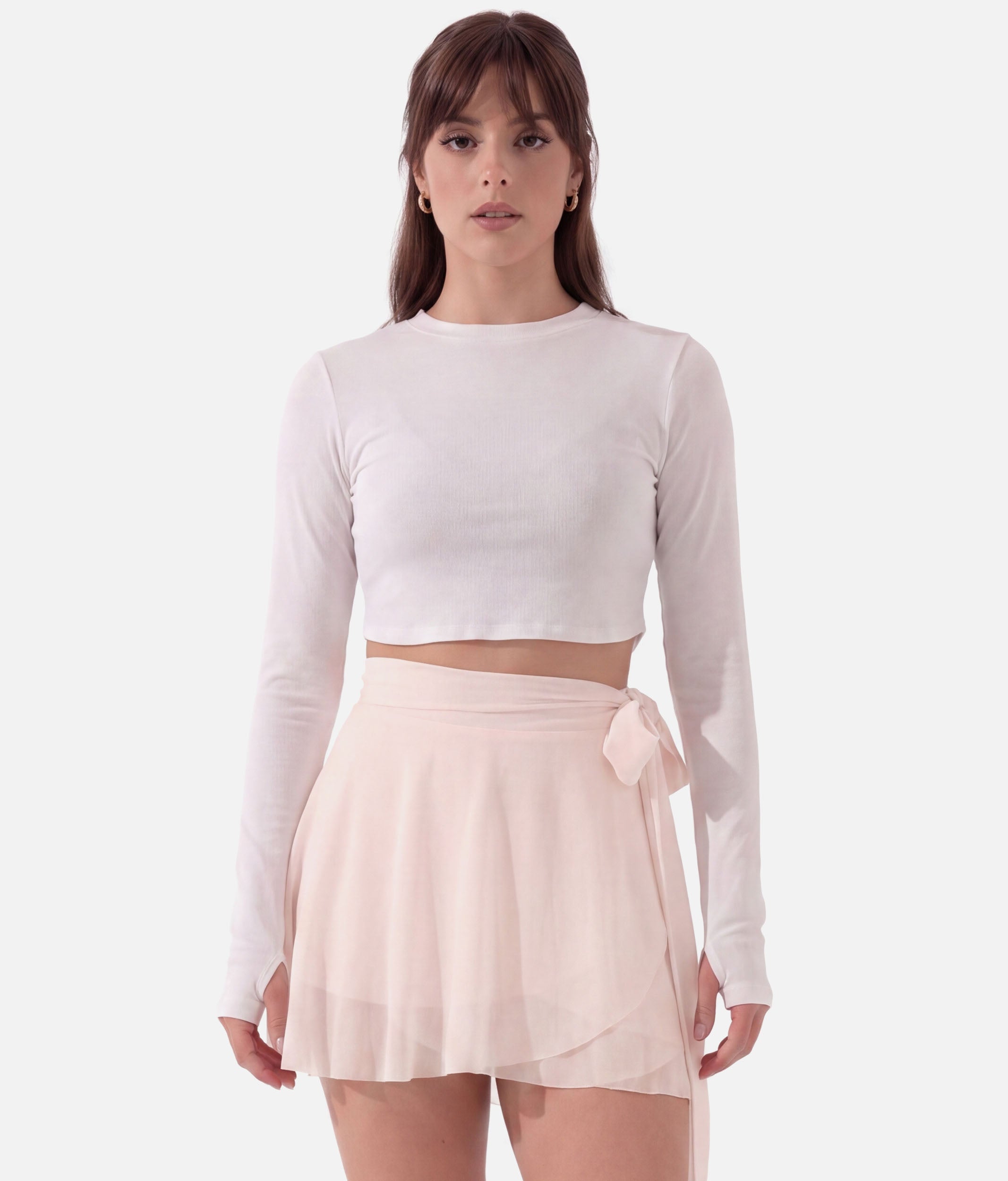 JULIET WRAP SKORT - Ballet-Inspired High-Waisted Skirt with Pockets