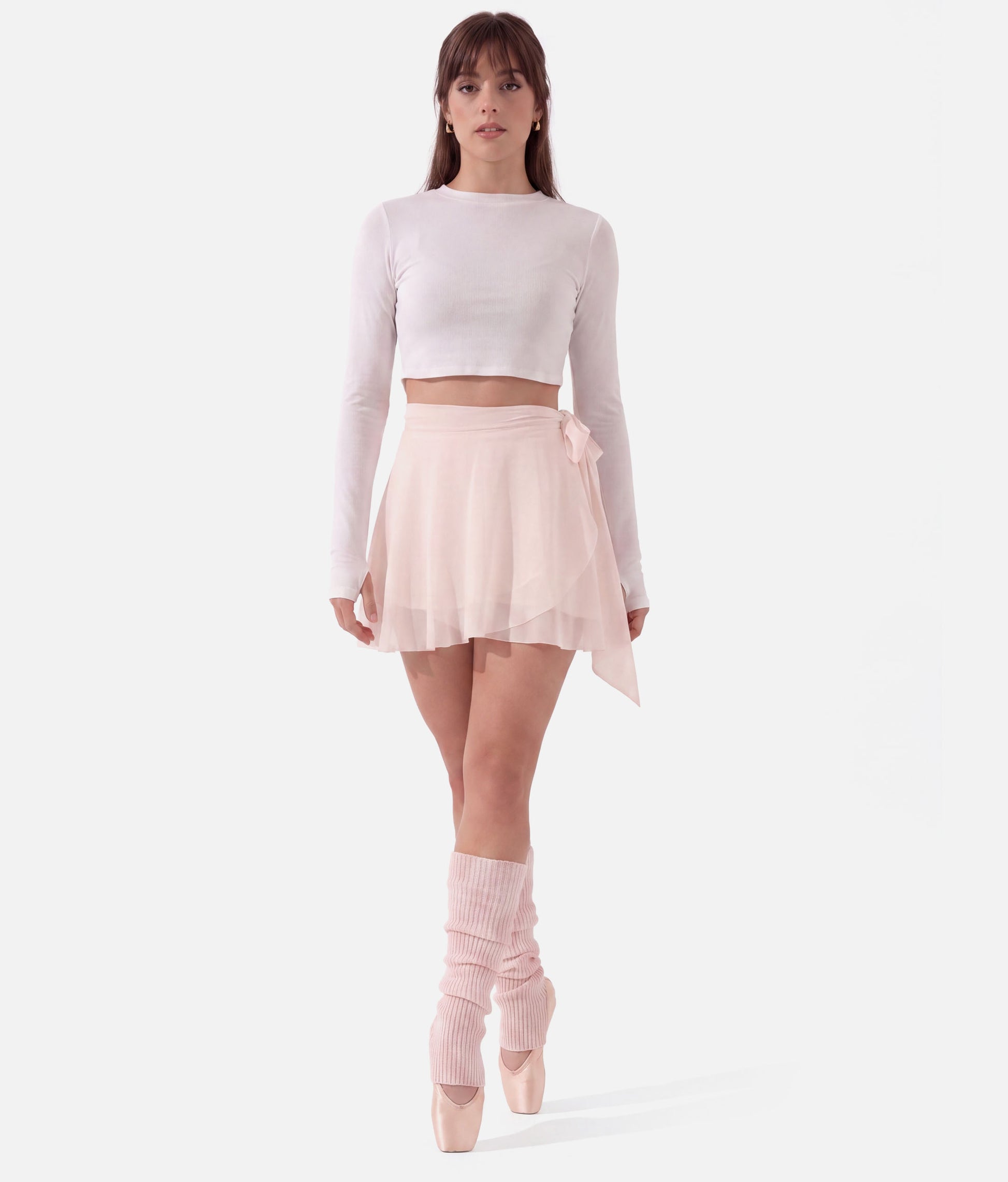 JULIET WRAP SKORT - Ballet-Inspired High-Waisted Skirt with Pockets