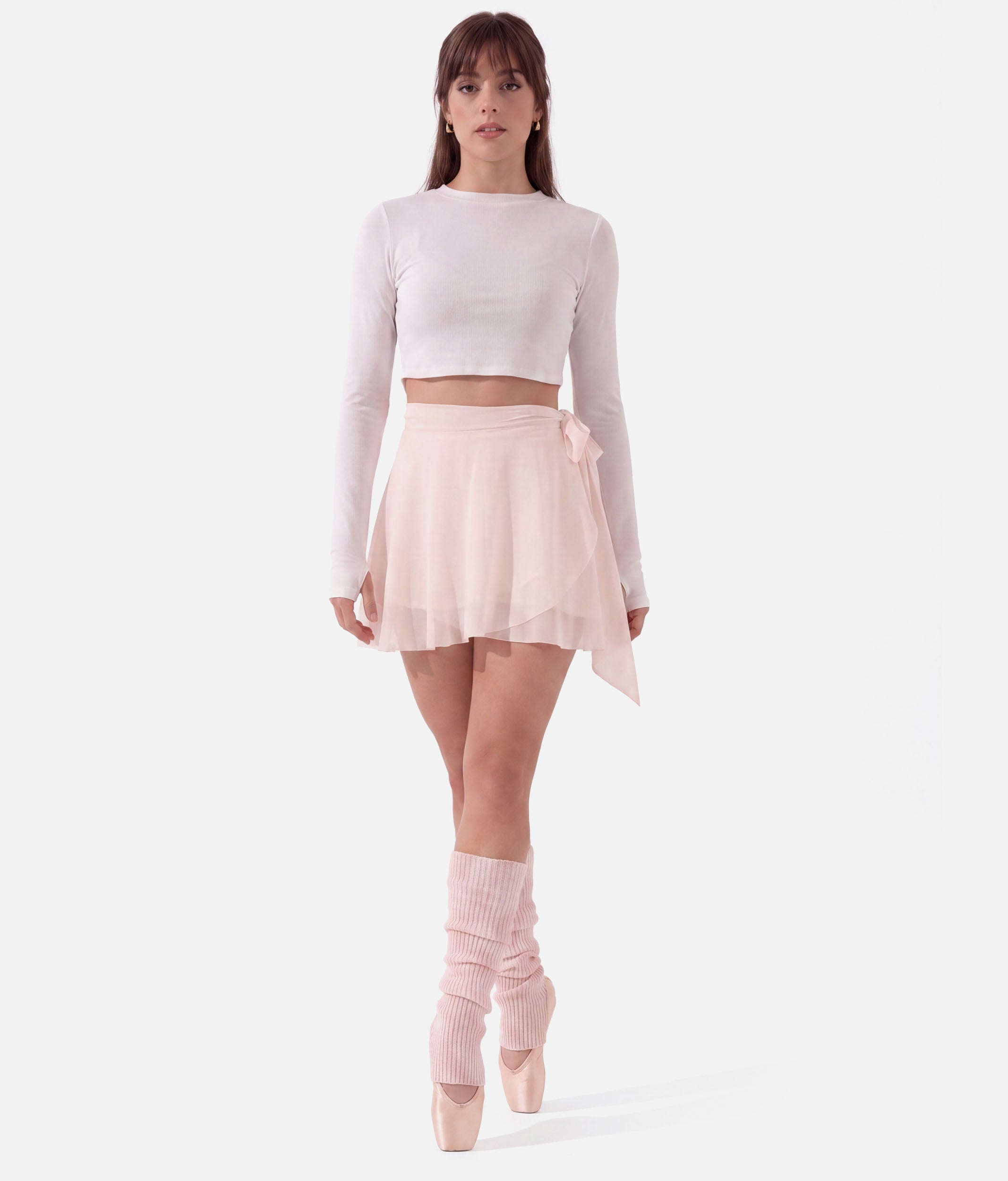 JULIET WRAP SKORT - Ballet-Inspired High-Waisted Skirt with Pockets