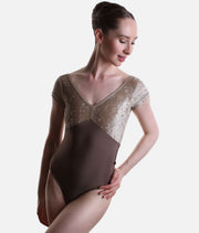 Alicia Double V Short Sleeve Ballet Leotard – Star & Toffee
