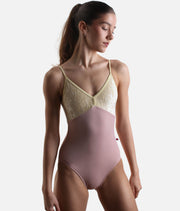 Unique Camisole Leotard, Kimono-Inspired in Pastel Shades - DARIA PETAL