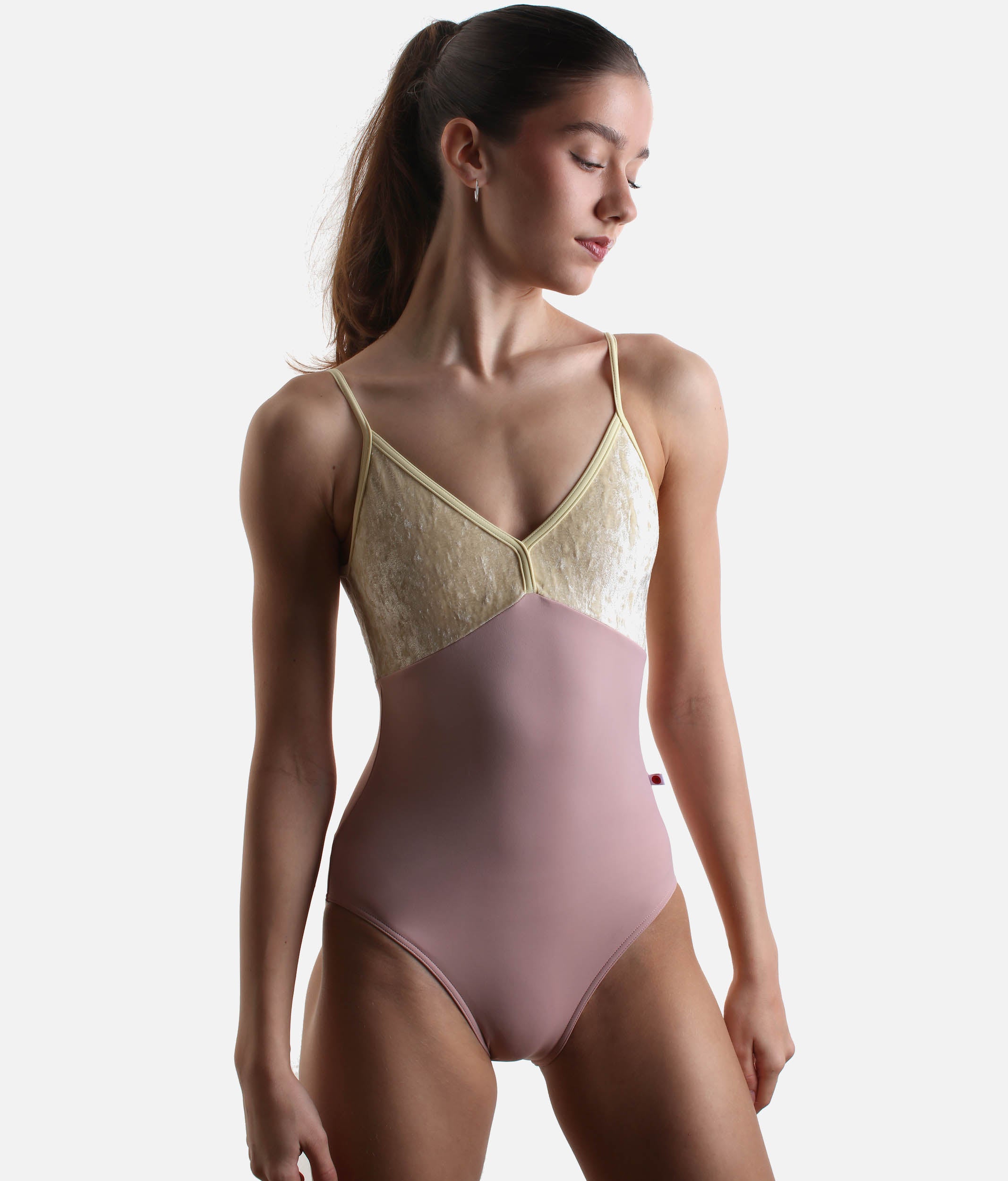 Unique Camisole Leotard, Kimono-Inspired in Pastel Shades - DARIA PETAL