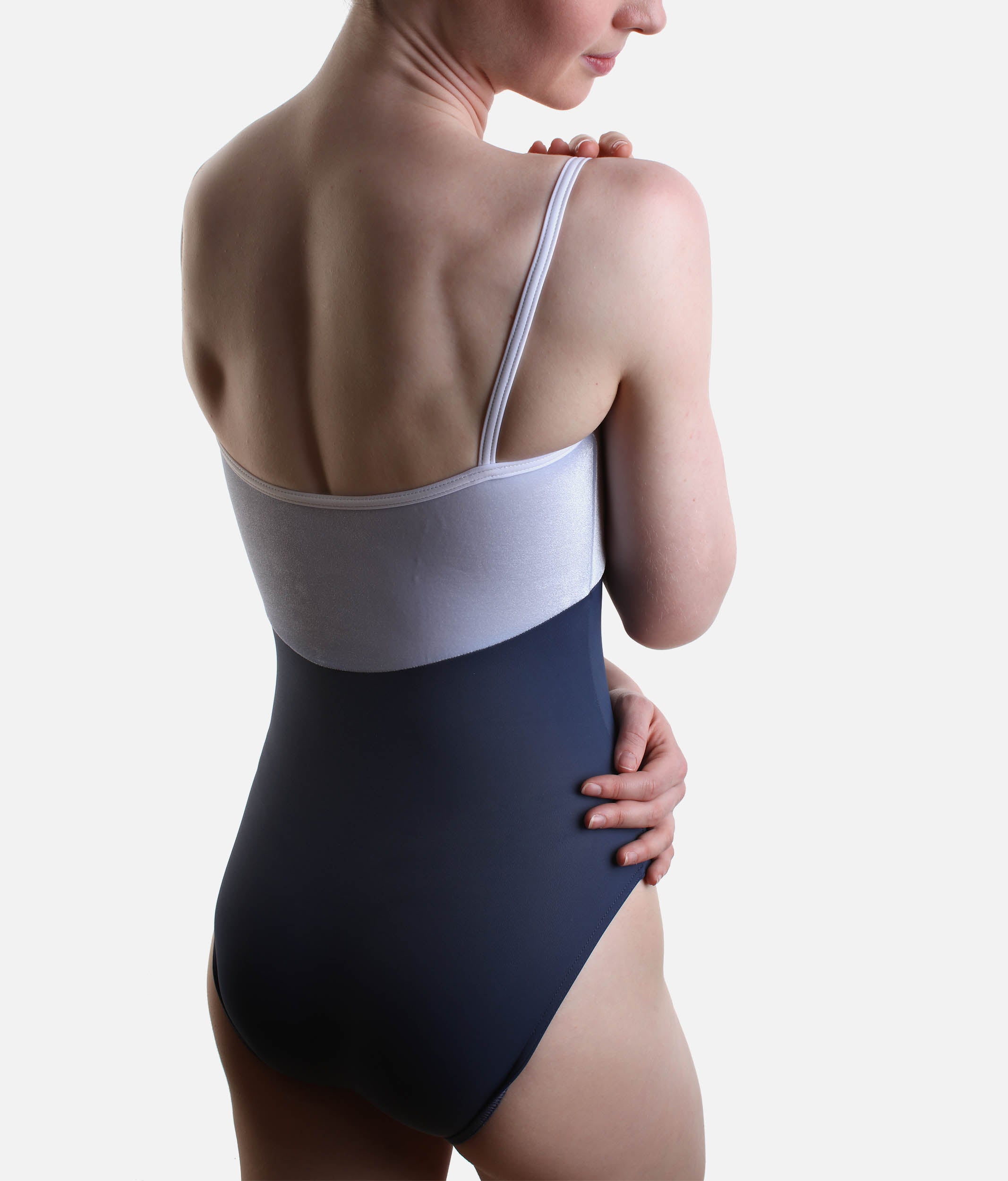 Empire Waist Camisole Ballet Leotard, Velvet Bodice - Denise Storm