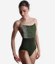 Luxury Velvet Ballet Leotard with Open Back - DANIELA DOU JUNGLE