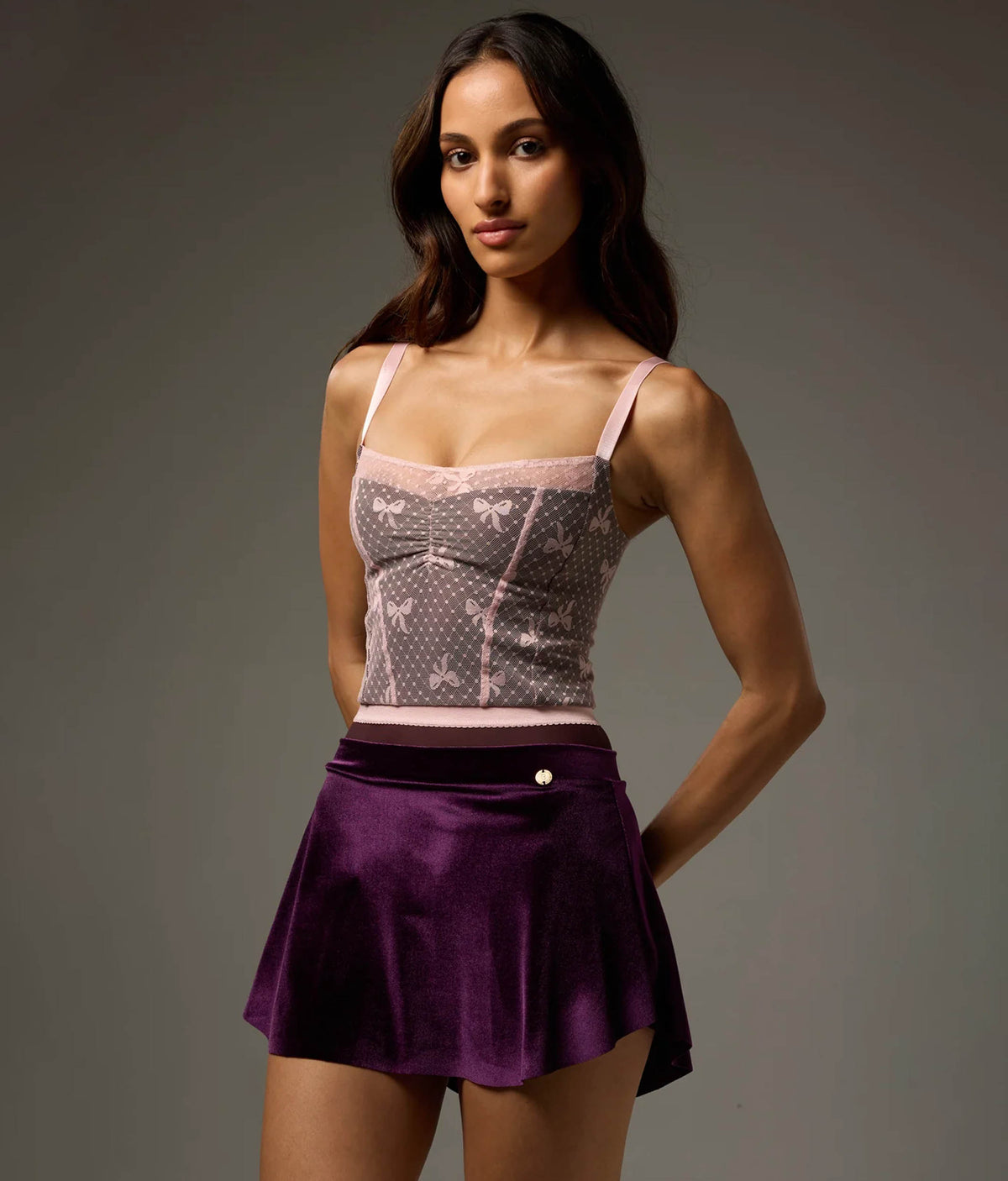 Bodile Zara Velvet Ballet Skirt – Short Pull-On Signature Style