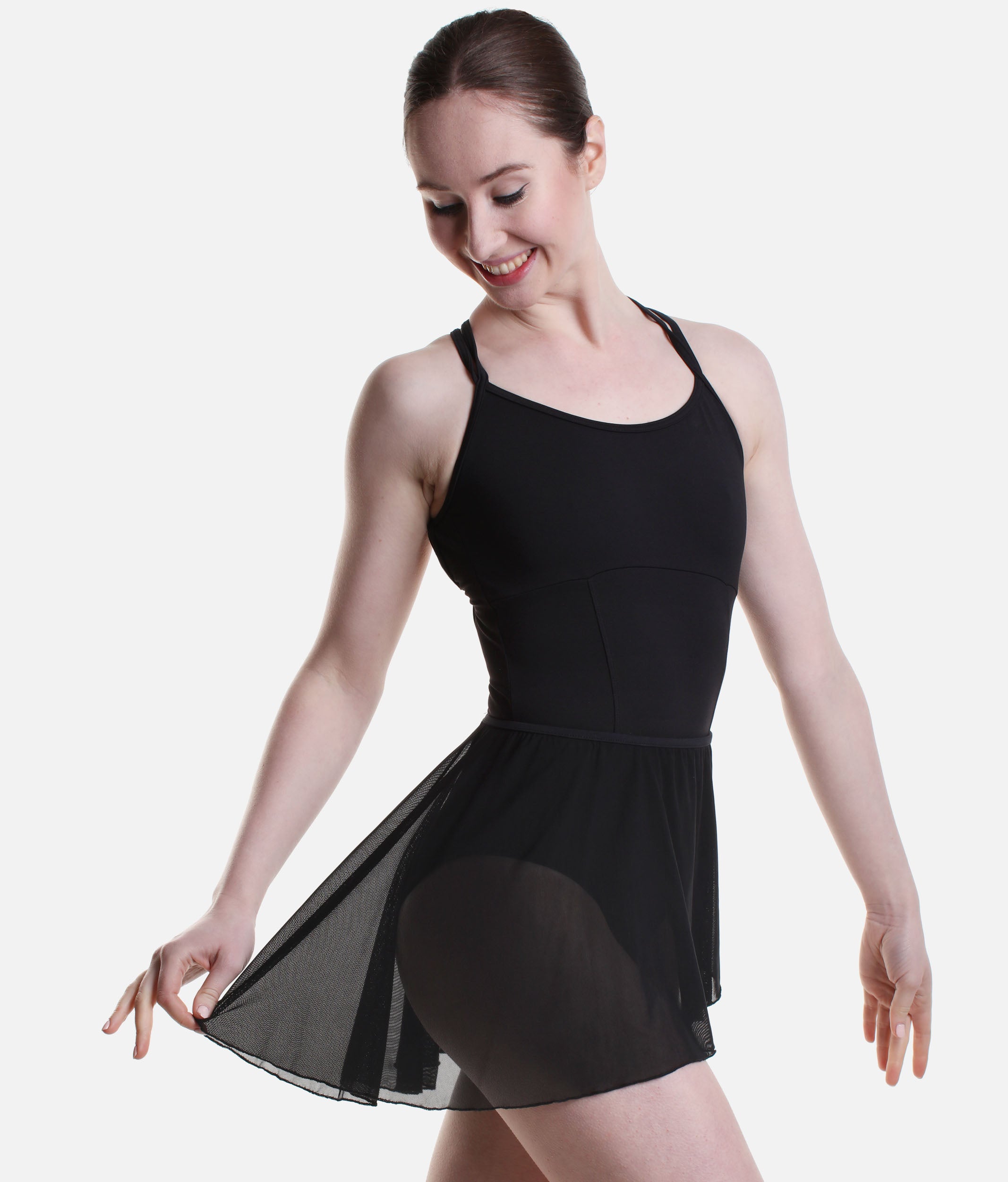 Pull-On Dance Skirt, Mock Wrap Design - BETHANIE