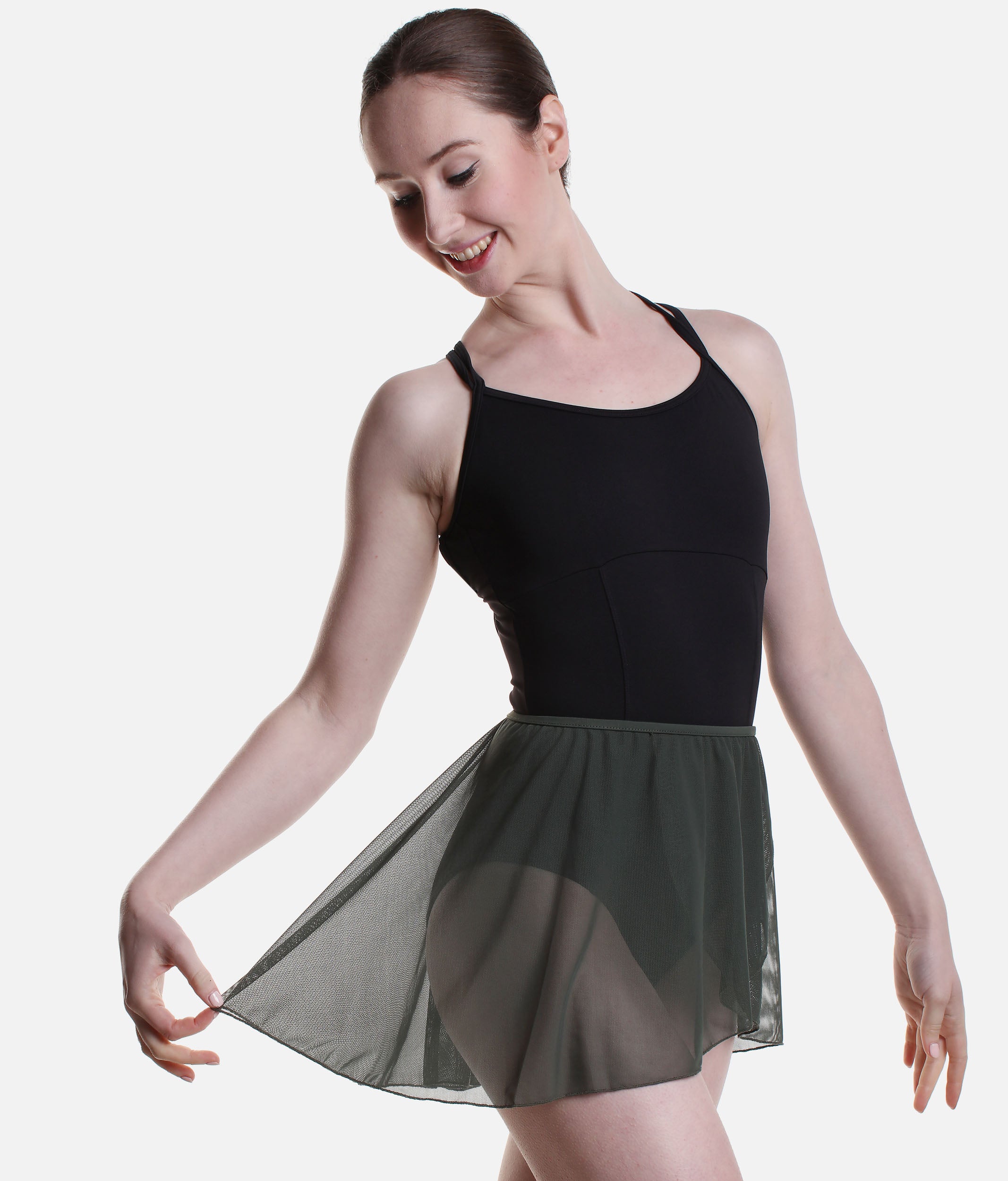 Pull-On Dance Skirt, Mock Wrap Design - BETHANIE