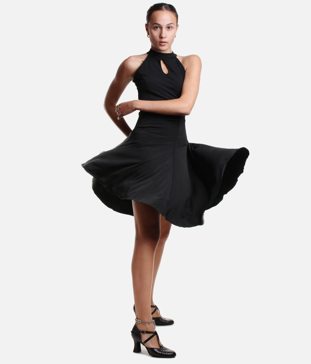 Halter Cut Dance Dress - E 11242