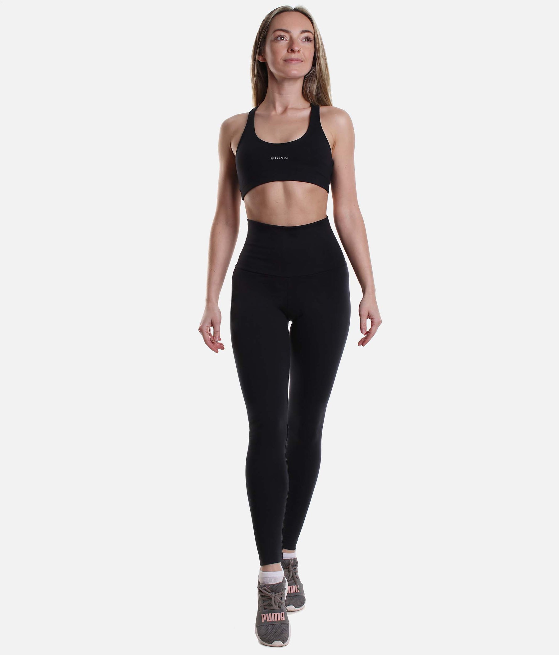 High Waisted Compression Leggings - F 13478