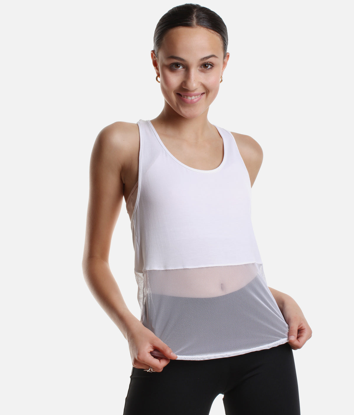 Mesh Detail Tank Top - FT 5205