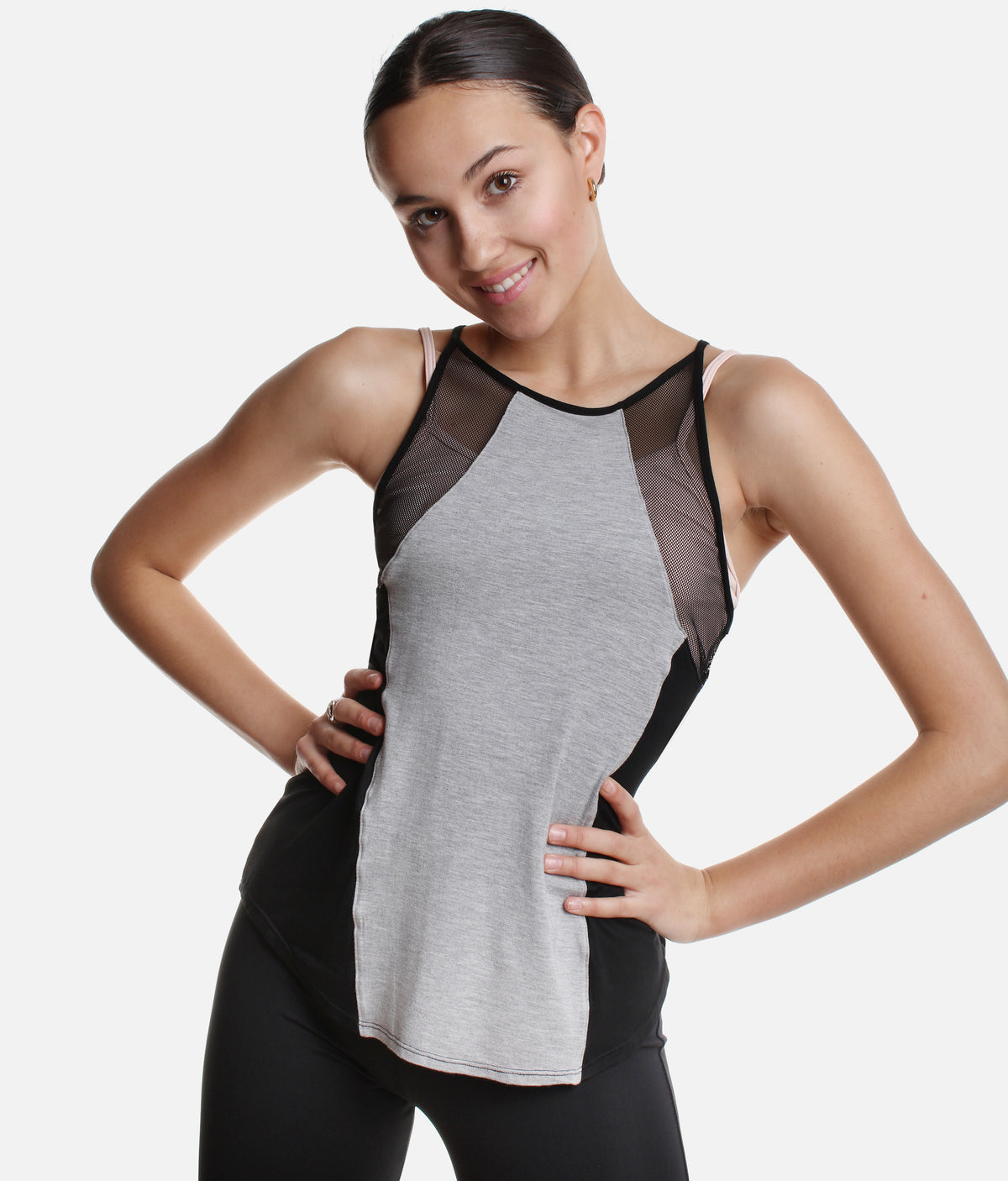 Mesh Panelled Detail Top - FT 5207