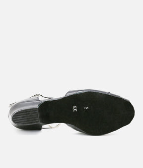Open Toe Ballroom Shoe - Garnet