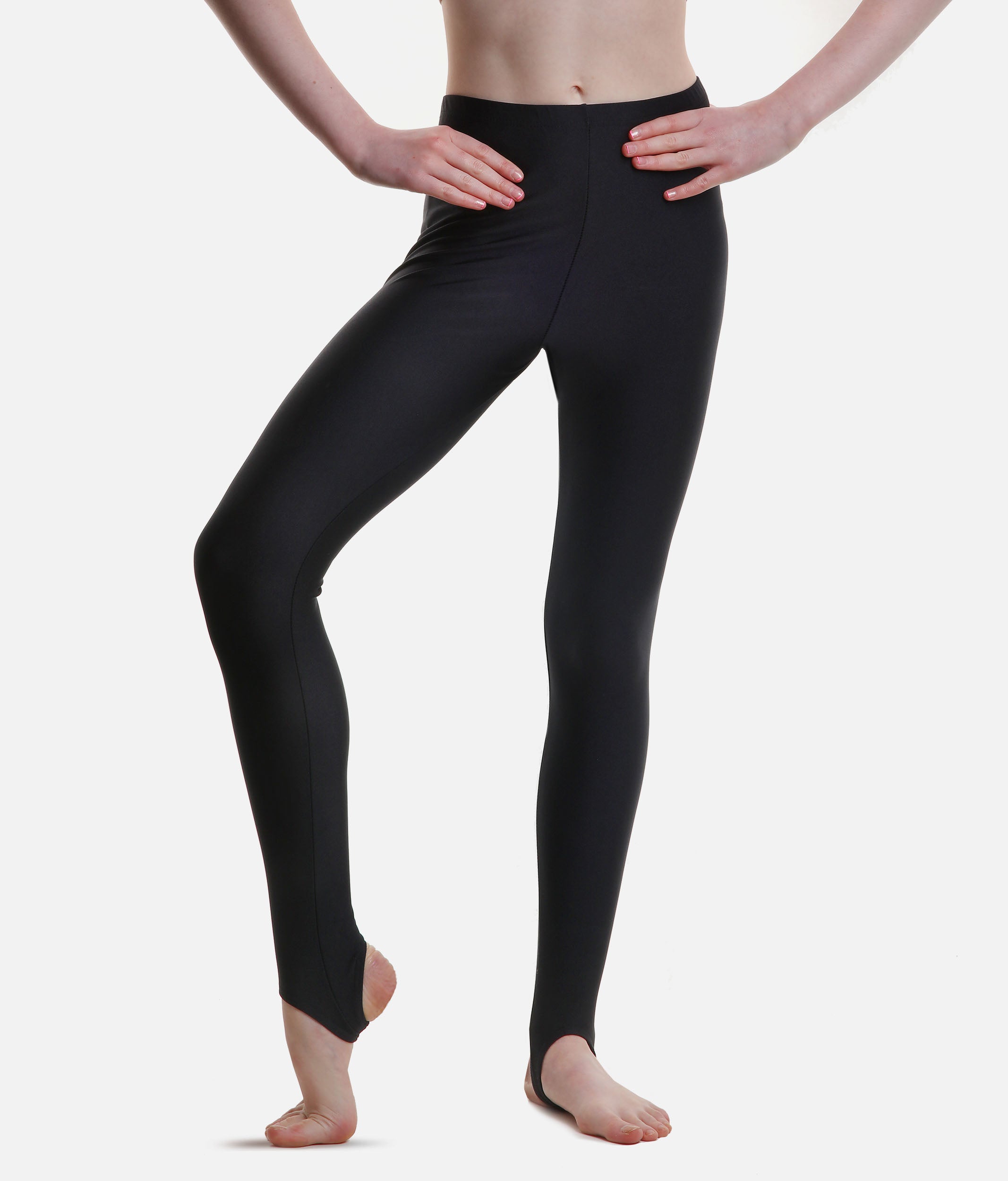 Black Stirrup Tights Sleek Stylish Dance Leggings Dance World