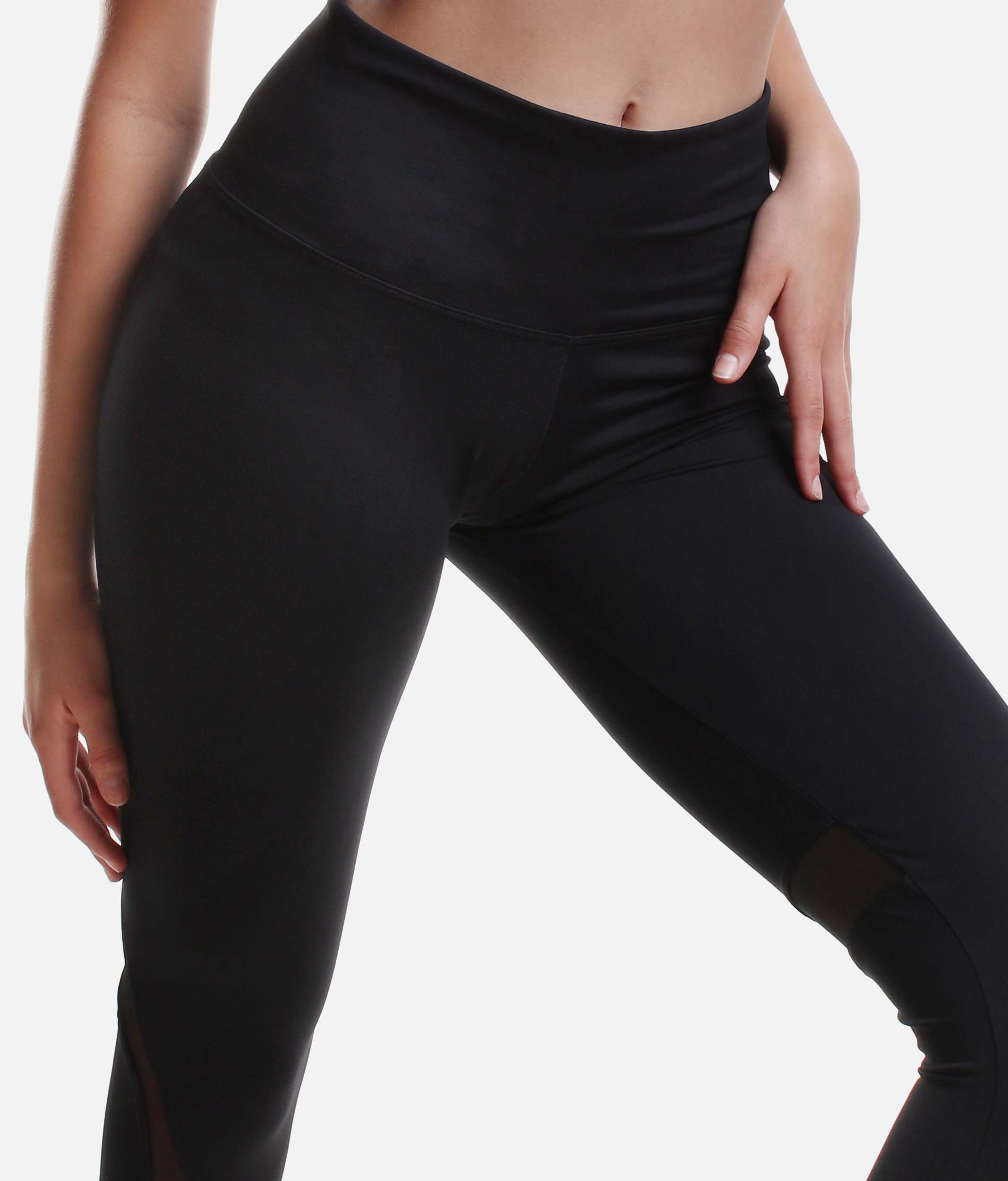 Leggings Yoga Sexy Exercise Pants Fashion Black Cut Out Mesh Womens Workout  Hot | eBay