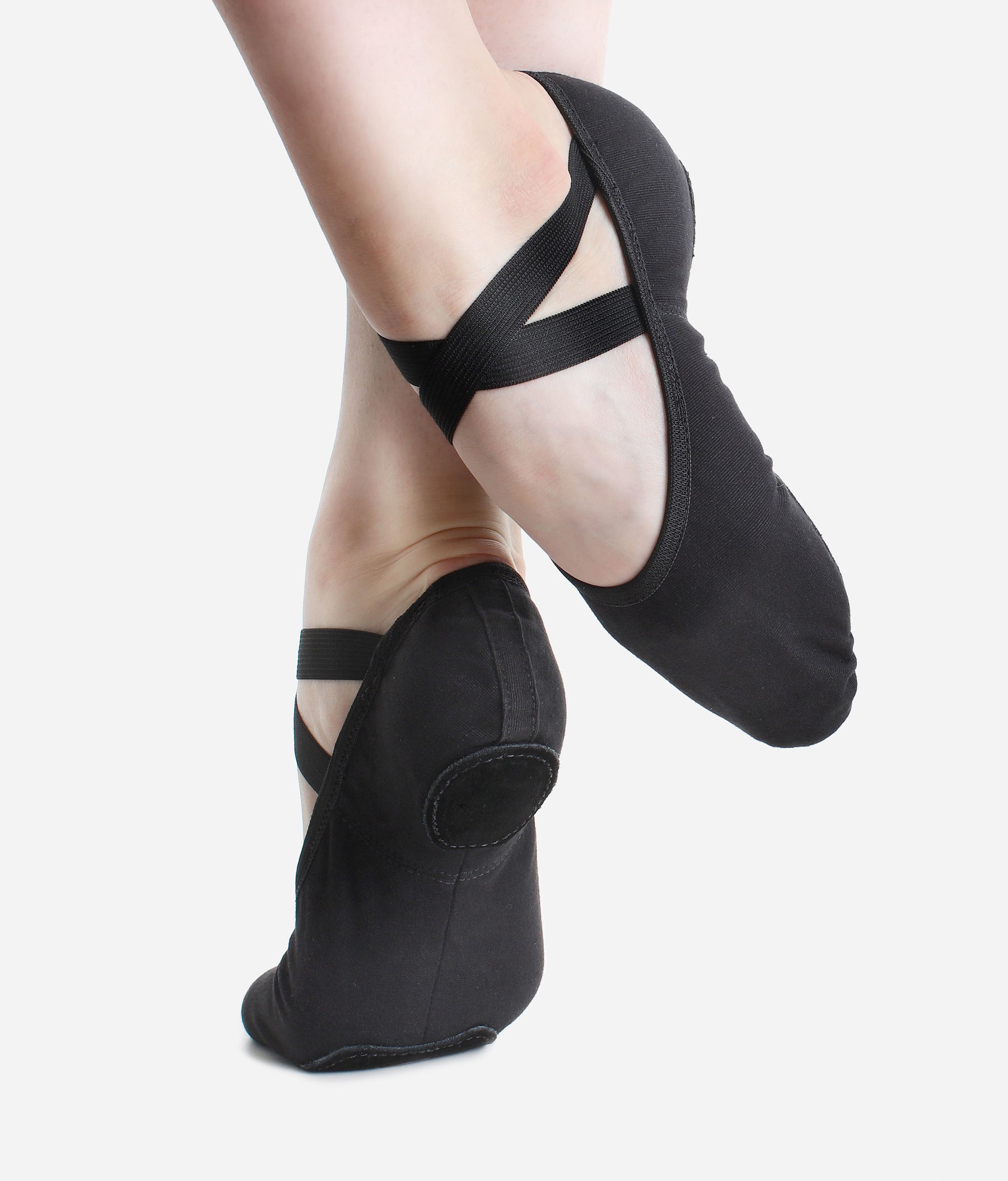 Wide Width, Stretch Canvas Ballet Shoe - SD 16
