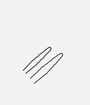 Black Waved Hair Pins, Sleek, Strong & Stage-Ready - TH042