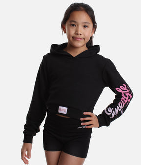 Ombré Logo Crop Hoodie - TH 1611
